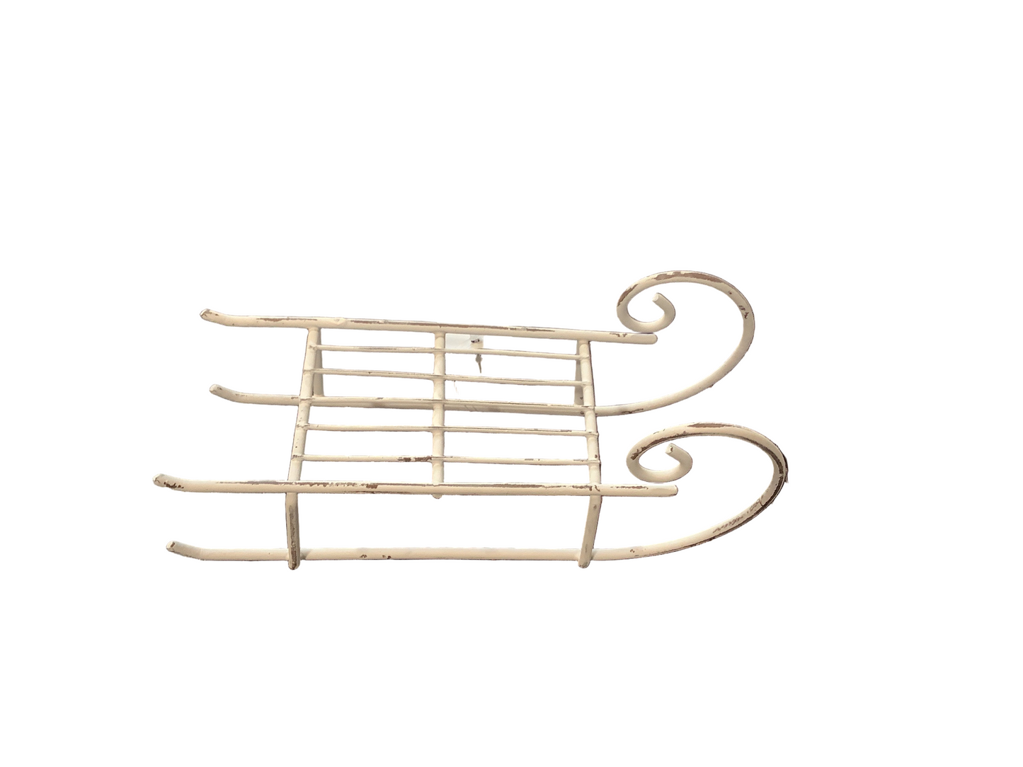 VL4376 Metal White Sleigh