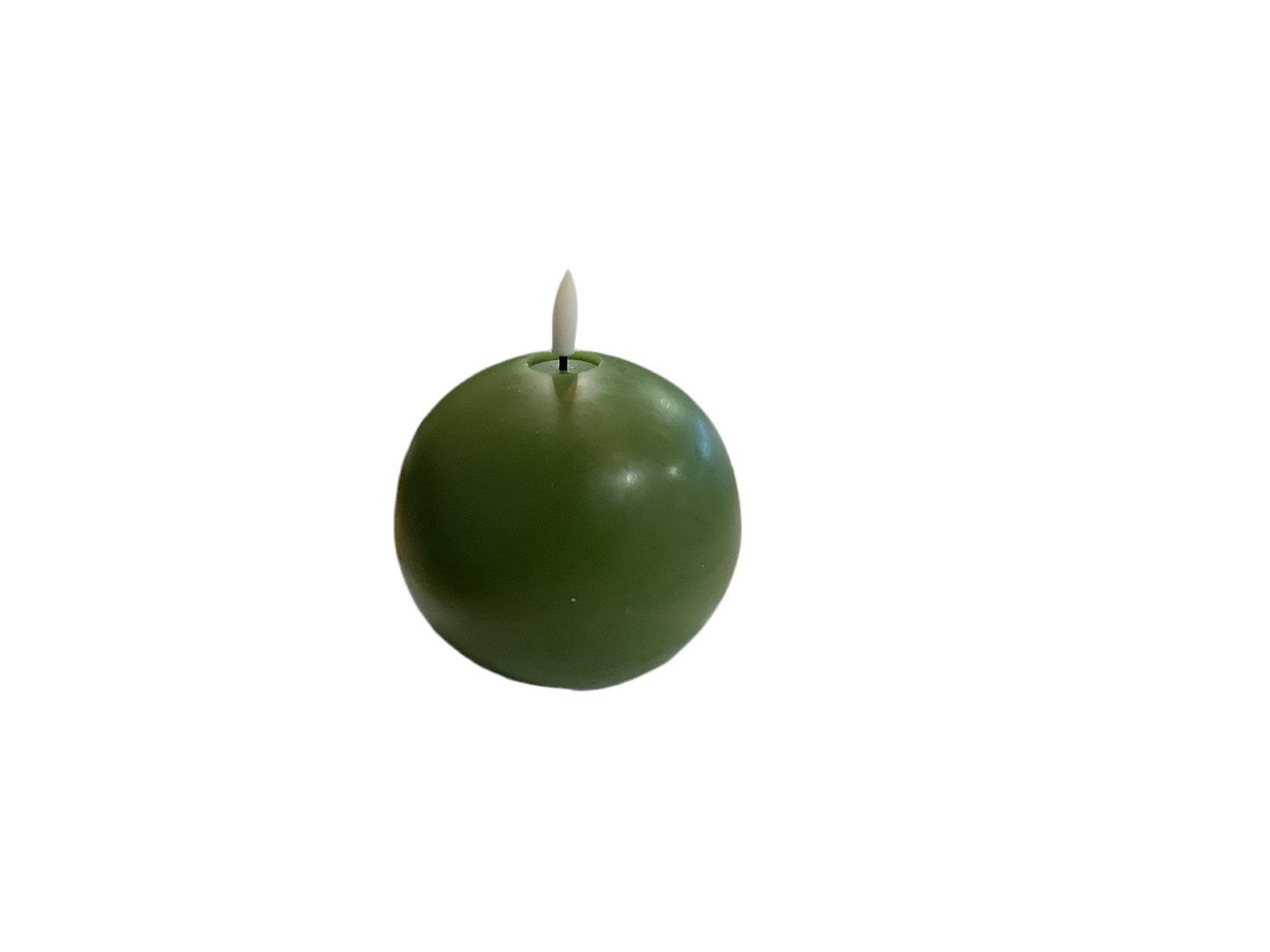 Ball Candle 4” / Red or Green