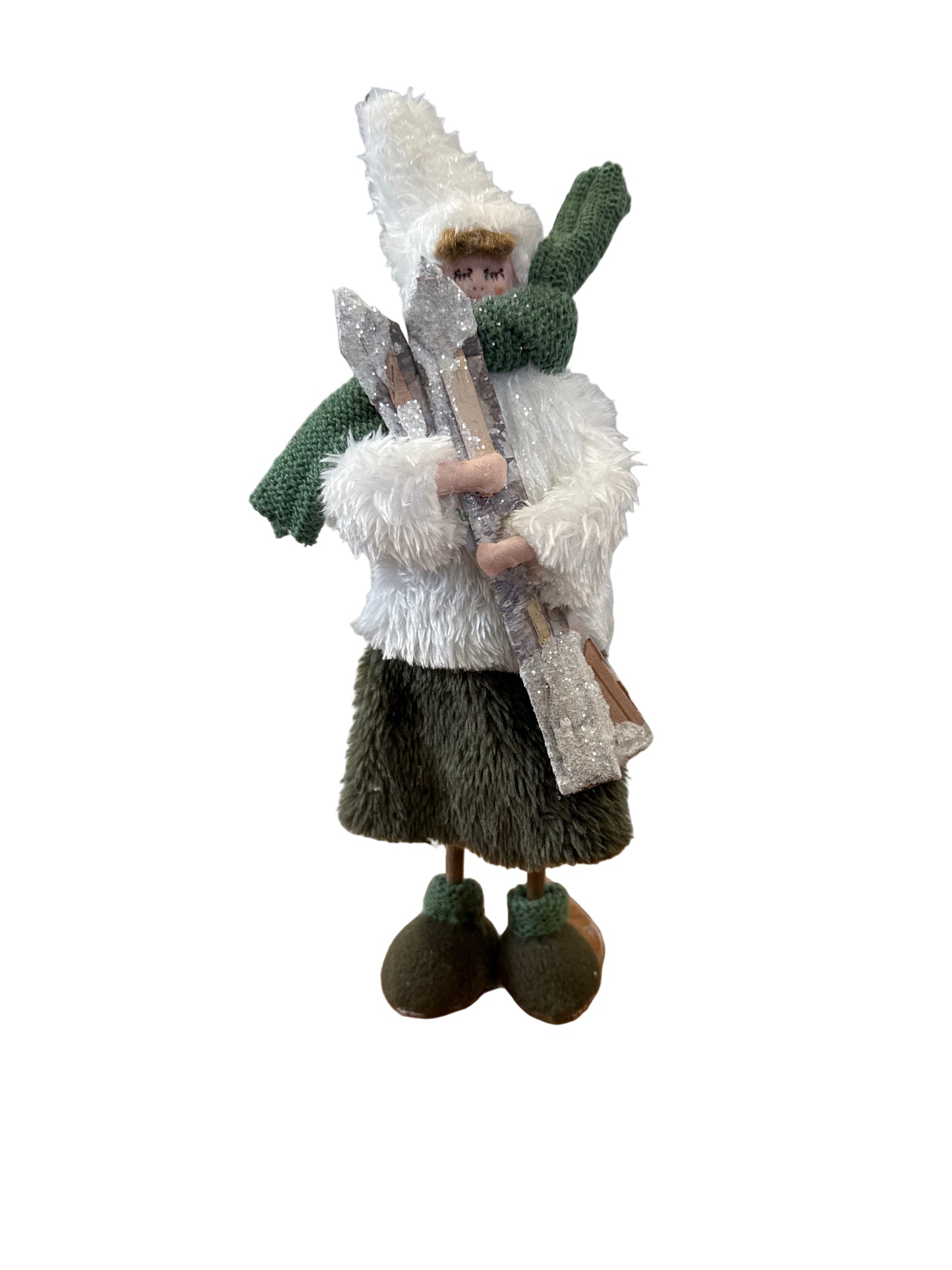 Skiers / White & Green