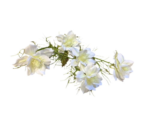 CMC235 White Wildflower Spray