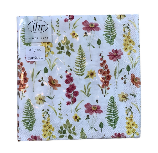 CAR2000 Lunch Napkin / Pink Flowers