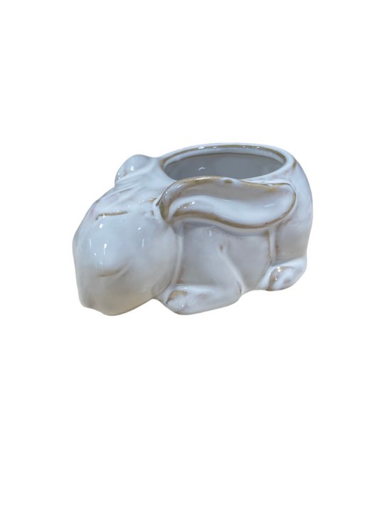 HOF4150 - Flower Pot/ Laying Bunny