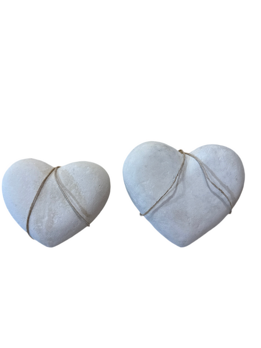 Hearts / Natural White