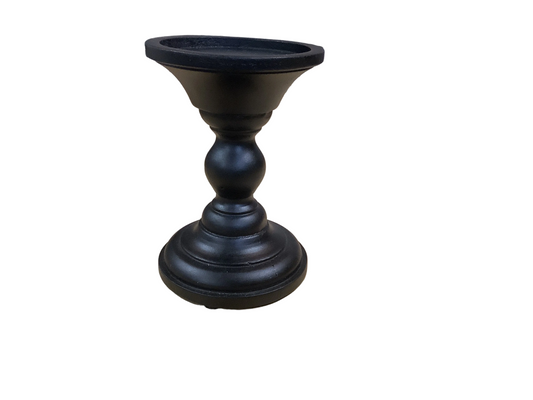 AB5123 Blk Pillar Candleholder