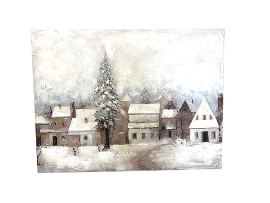 P1021 Wall Art / Snowy Village