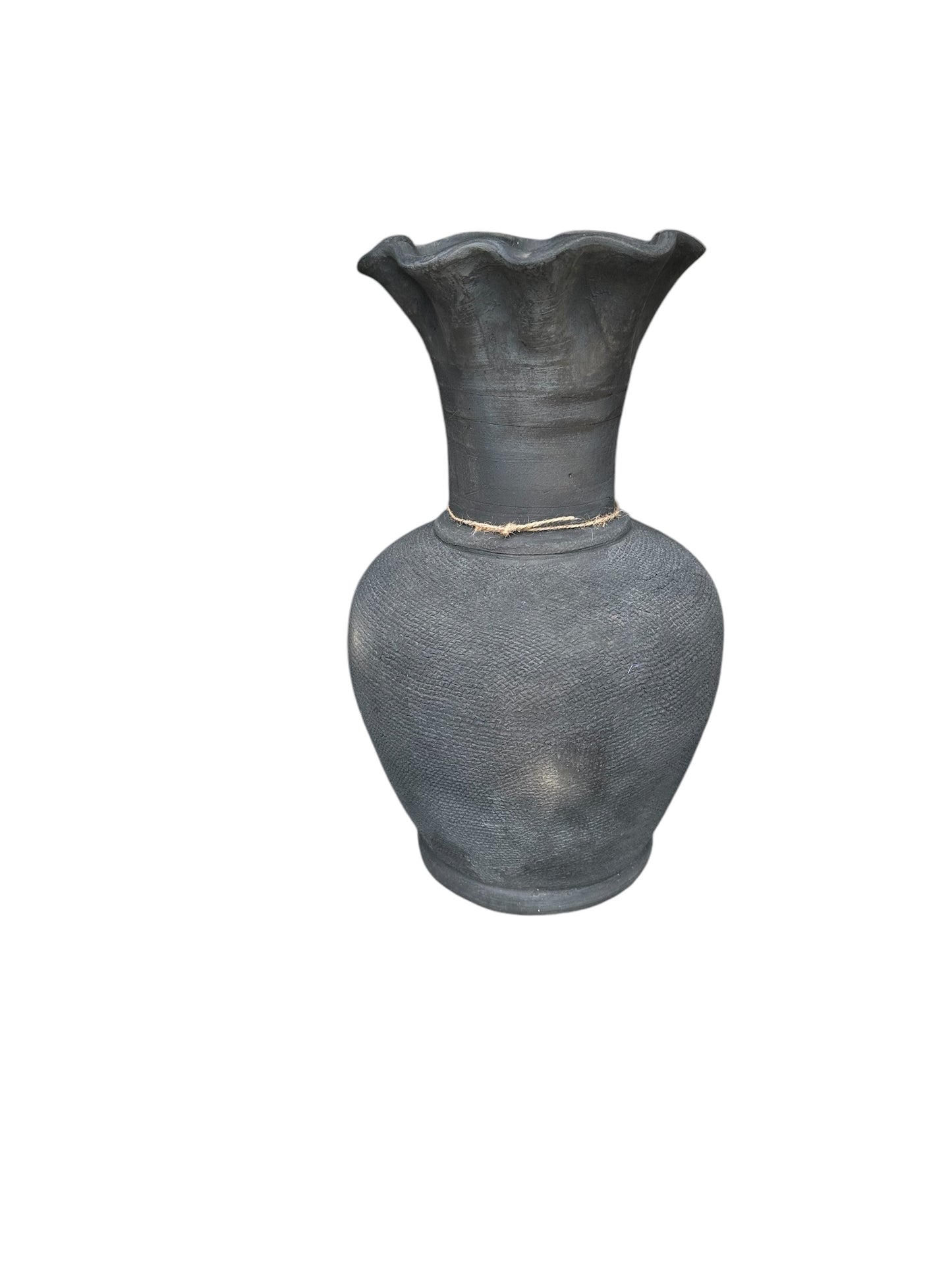 P1013 - Vase / black / Terracotta