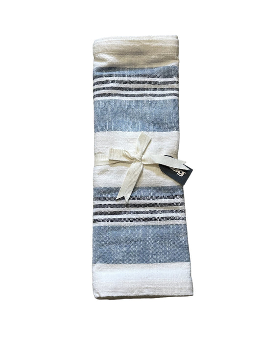 TAG16614 Table Runner / Blue & White Striped