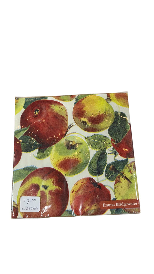 Car1760- napkins/ apples