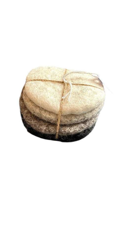 Wool coasters