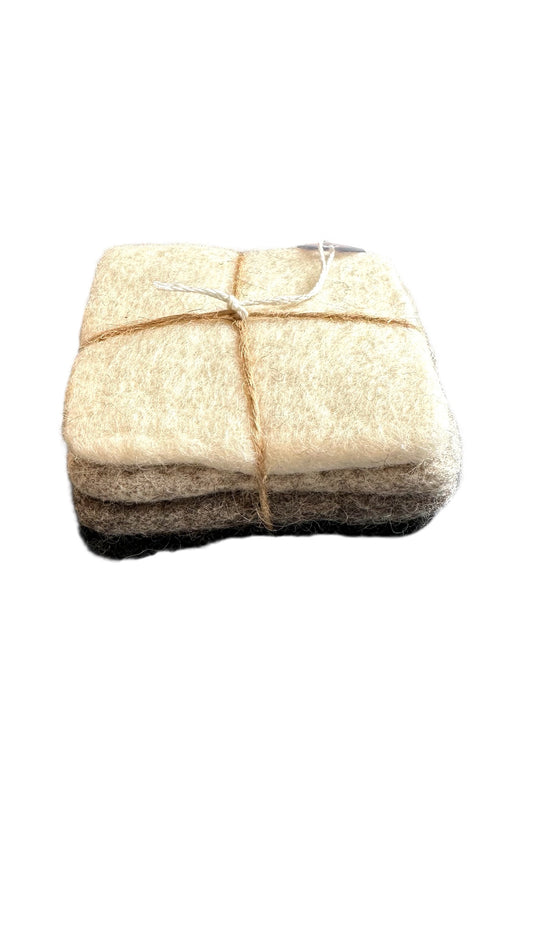 Wool coasters