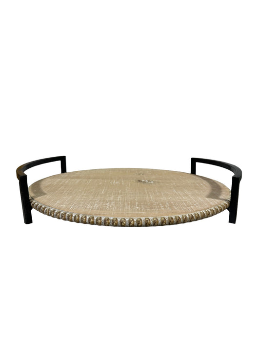 CB915S or CB915L Tray / Beaded Edge with Iron Handles