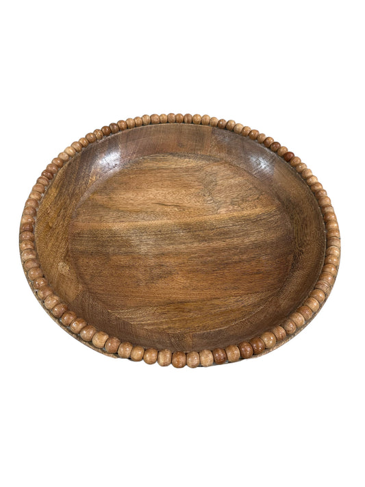 DH226S Wood Beaded Bowl