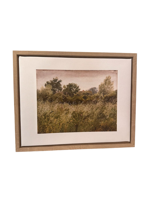 P0155- framed wall Art / field painting