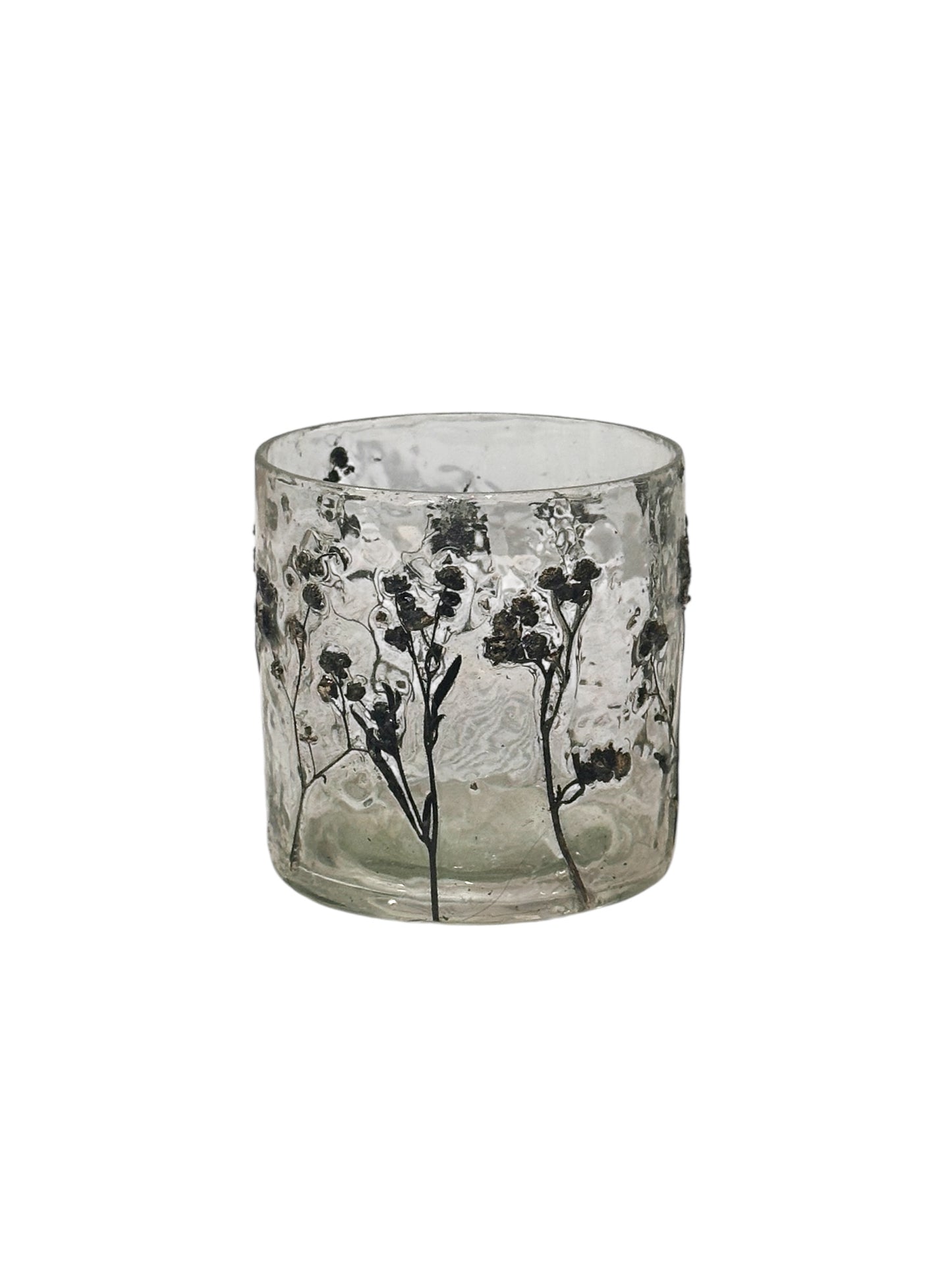 P1017/P1018-Glass candle holder / dry flowers