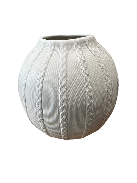 AB5696 - Vase / knit & cable pattern