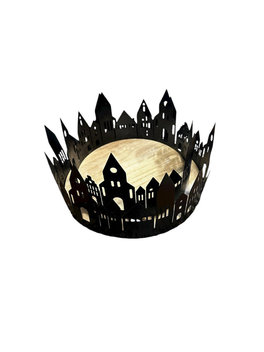 VL4439 Candle Holder /House Silhouette