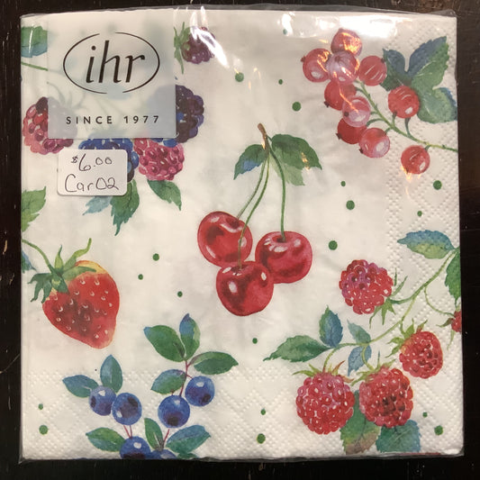 CAR4300 Cocktail Napkins / Red Summer Fruits