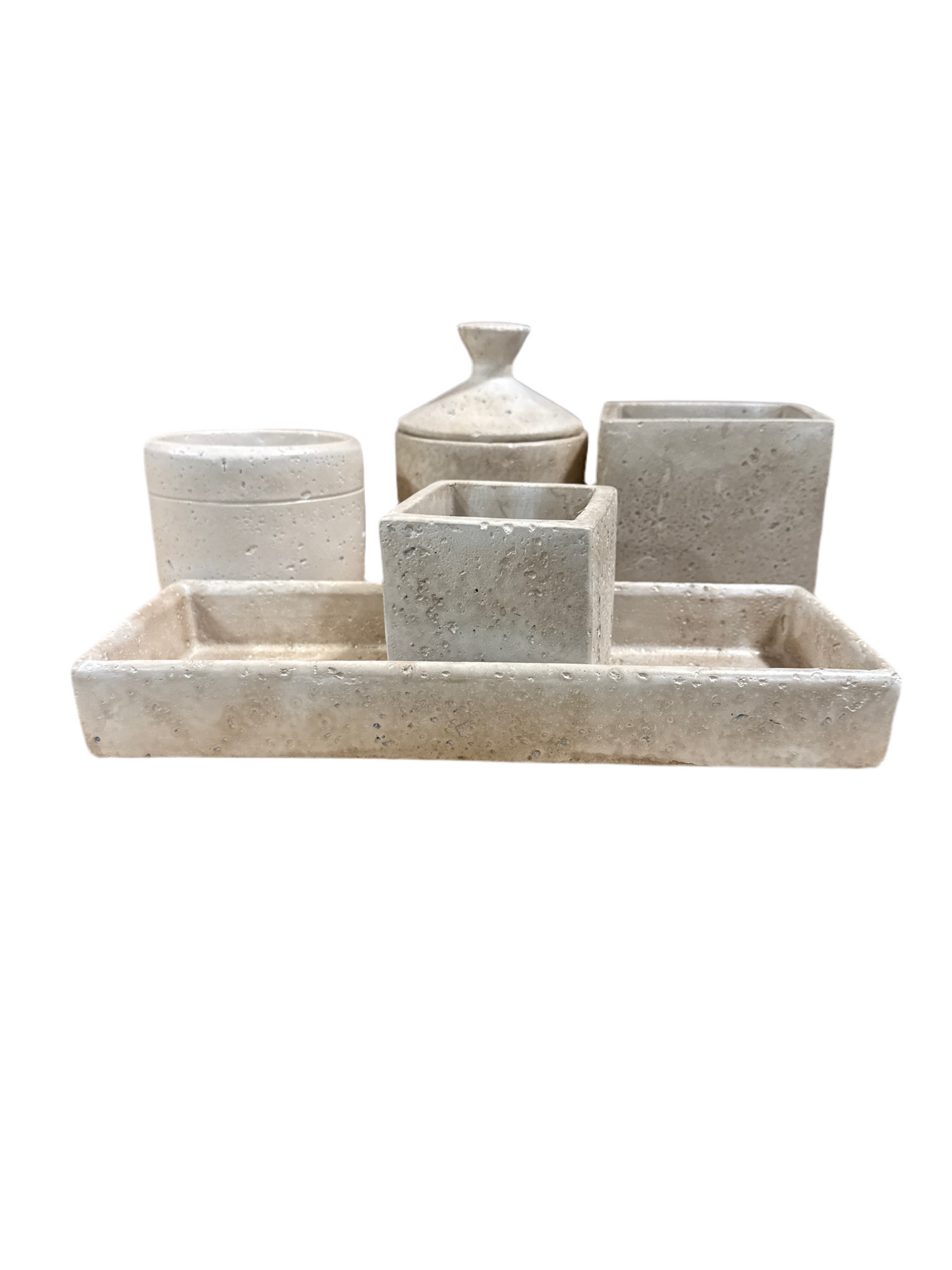 Planter/ Travertine Look