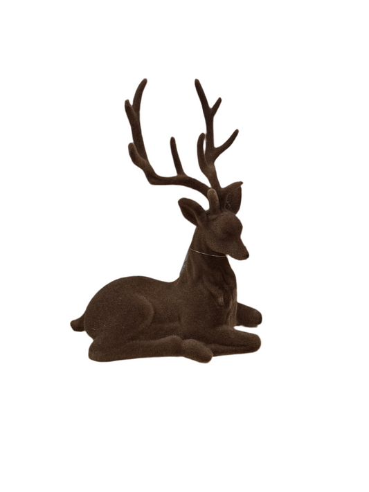 Deer / Brown Flocked