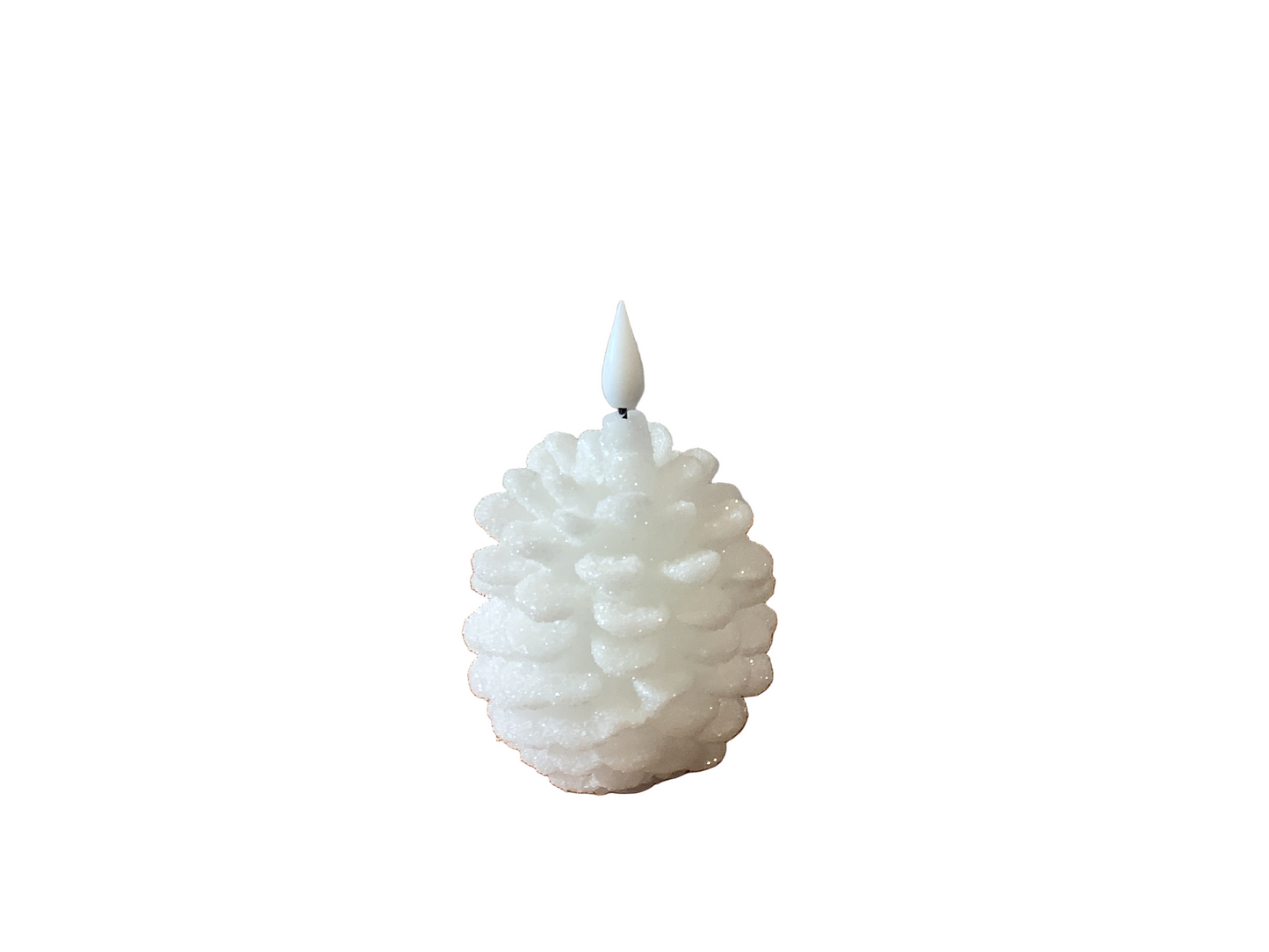 White Pinecone Candle