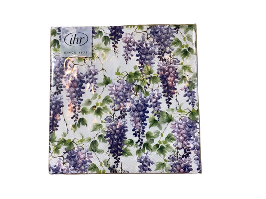 CAR7060 Lunch Napkins/Purple Wisteria