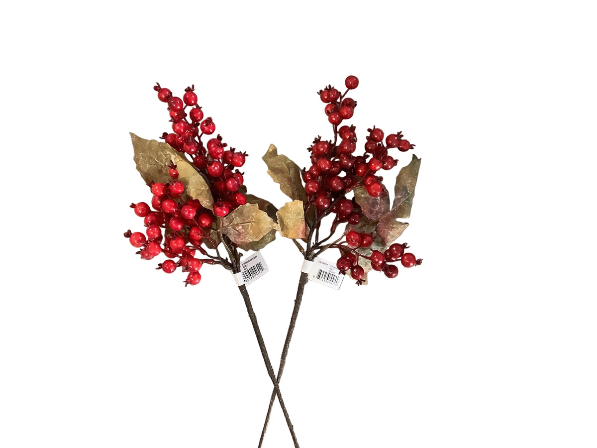 Berry Spray with leaves