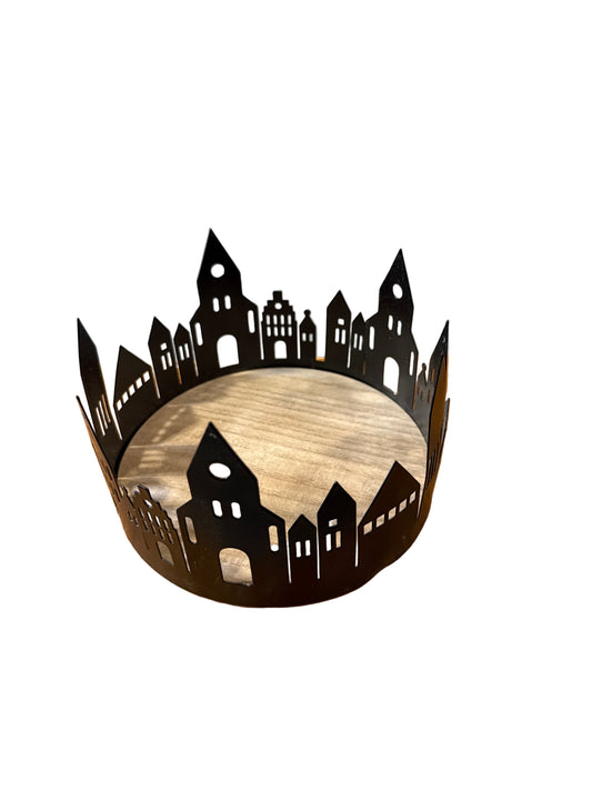 VL4439 Candle Holder /House Silhouette