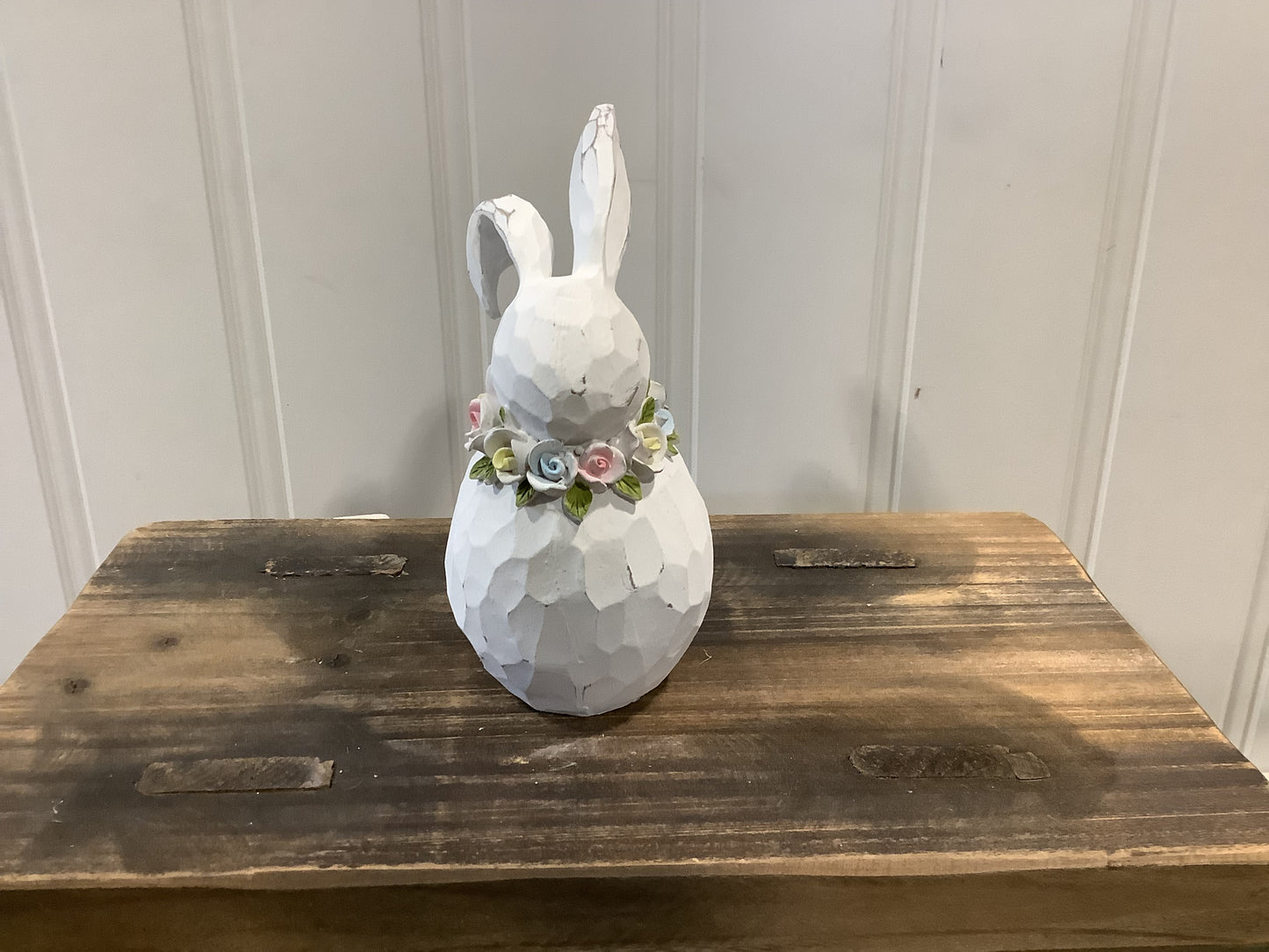 RAZ1140 -Bunny w/ Floral Neck Wreath