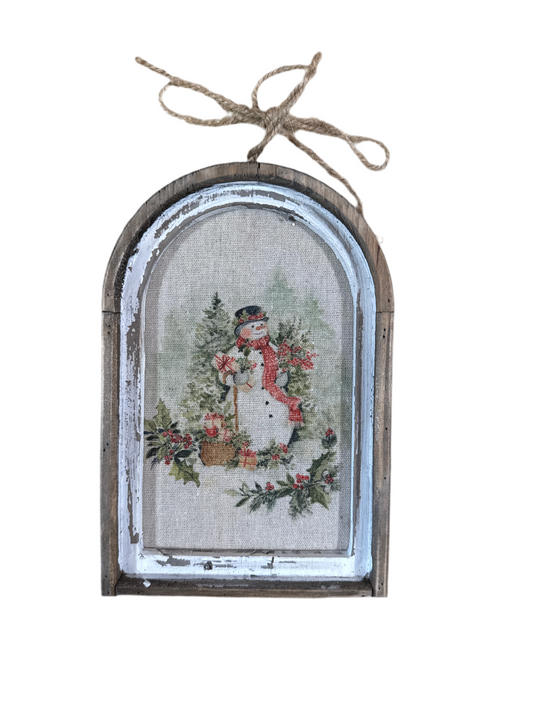 RAZ6538 Ornament / Framed Snowman