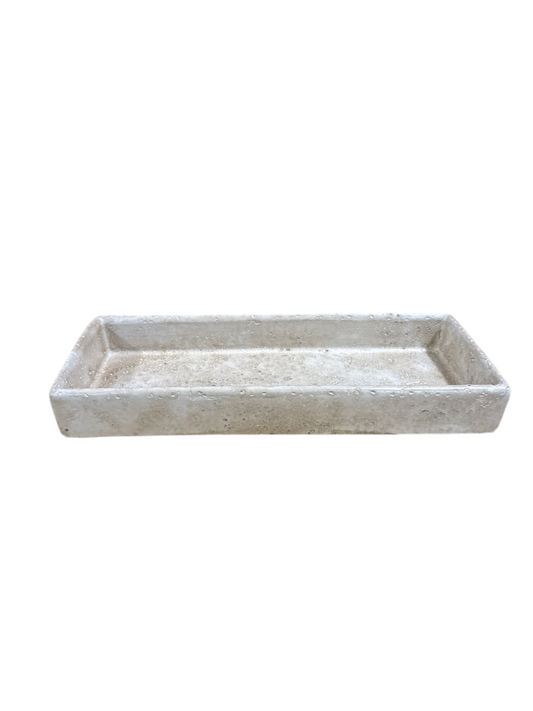 P2124 Tray / Travertine Look