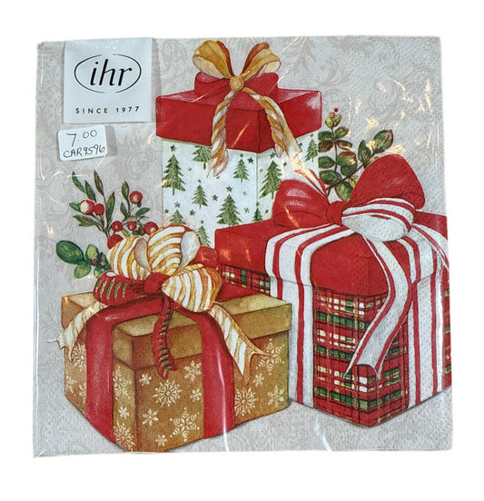 CAR9596 Lunch Napkin /Presents from Santa