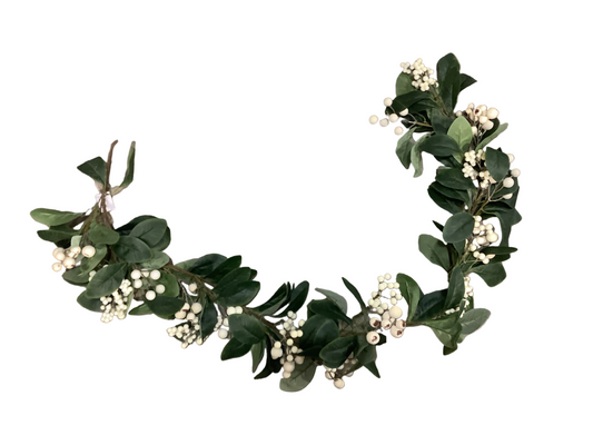VL4450G White Berry Garland