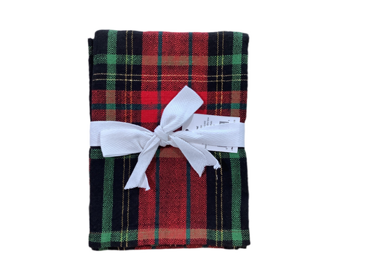 TAG0263 Dishtowel Christmas Plaid