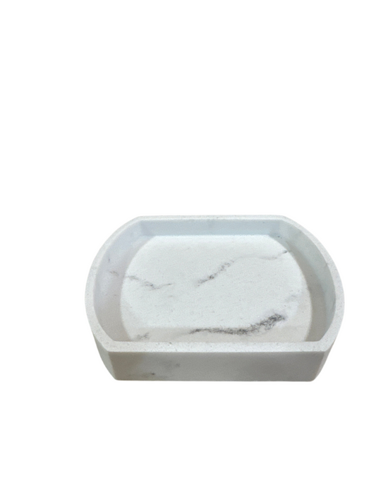 HOM19- soap dish / white