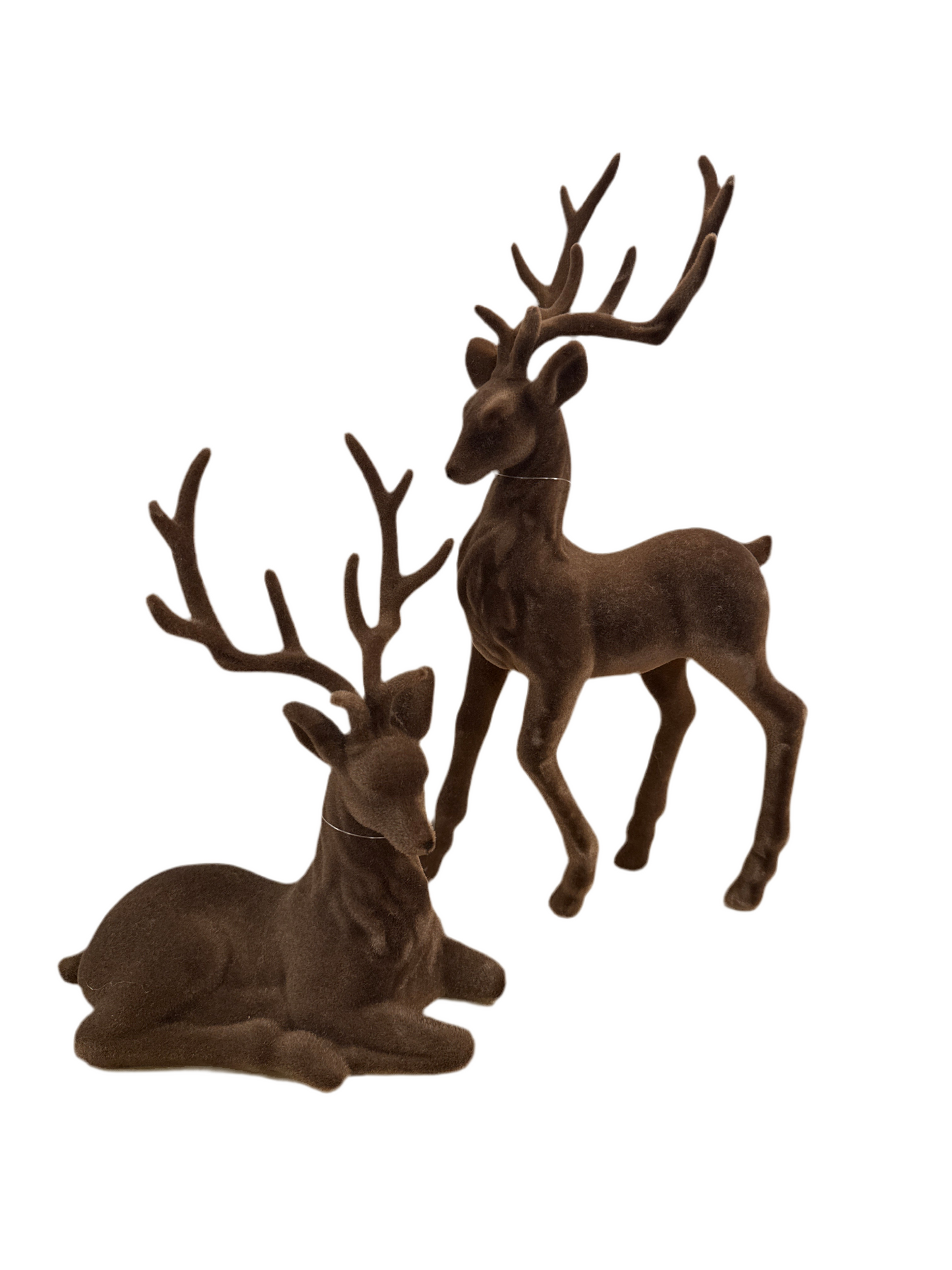 Deer / Brown Flocked