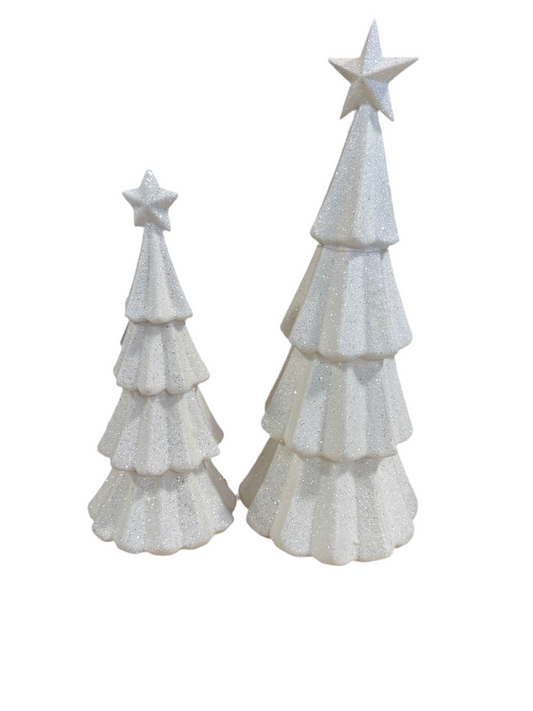 Tree / White Glitter