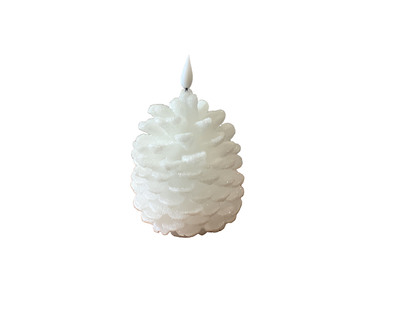 White Pinecone Candle