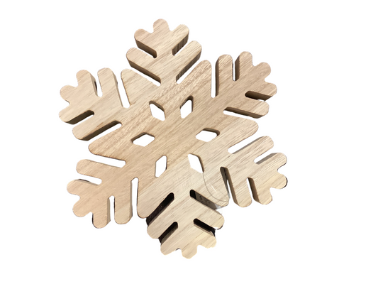 VL4333S Wooden Snowflake