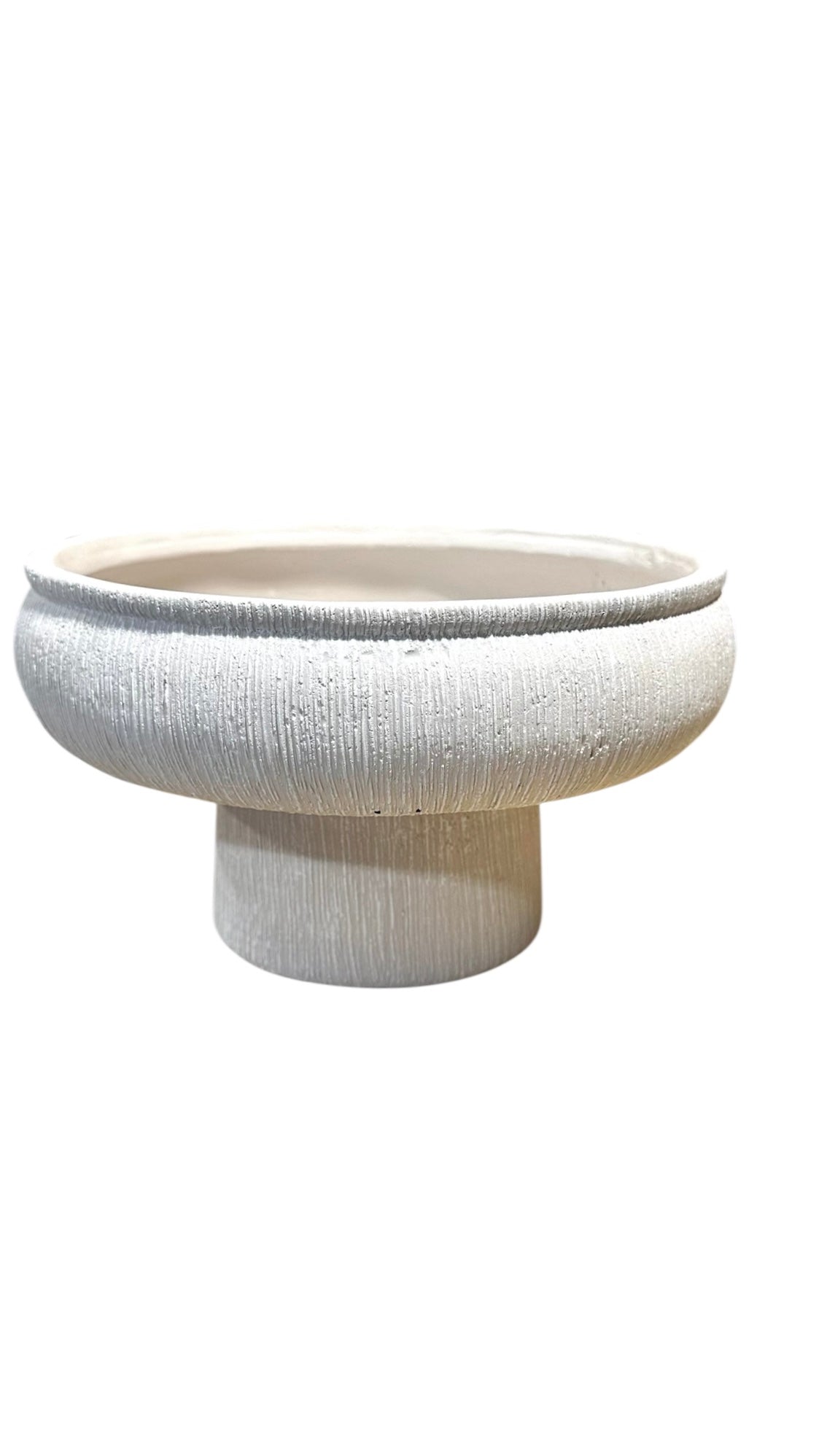 Nos2353- Bowl with stand / white