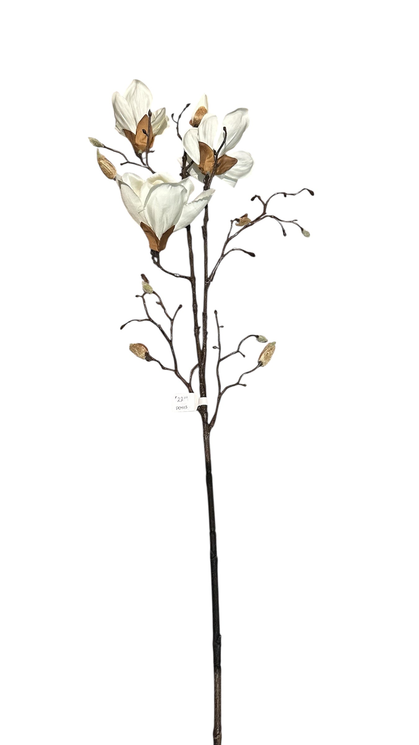 P0403- magnolia spray / white