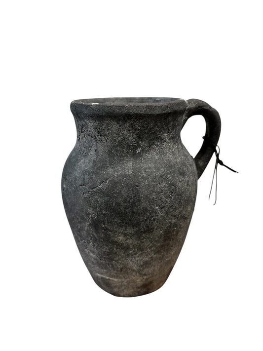 IND1597- Vase/black Terracotta