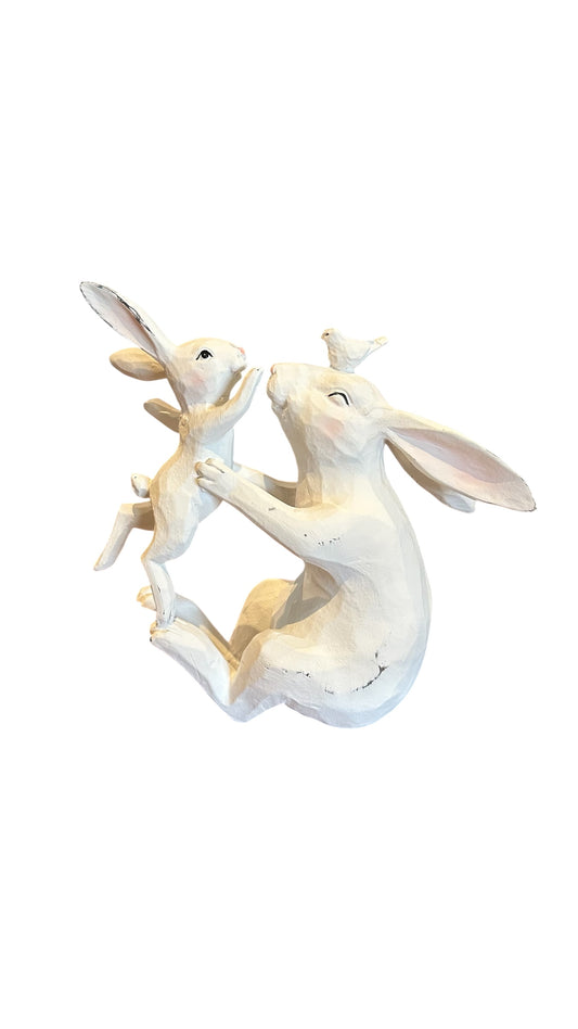 Cmc466- mother bunny w/ baby