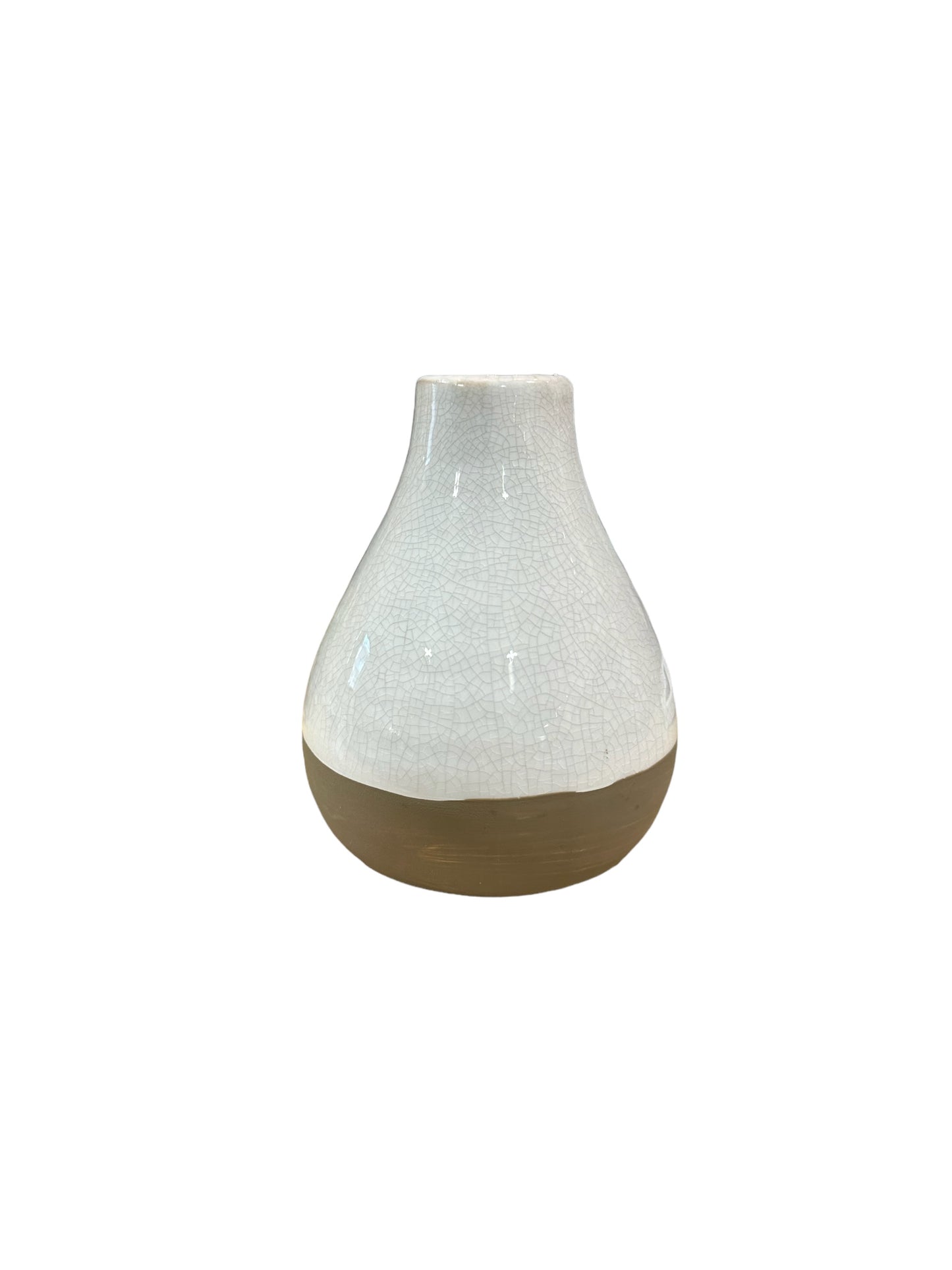 DH41S Vase/ brown / cream