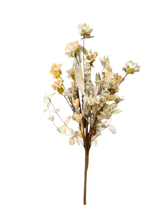MC61- wildflowers / cream