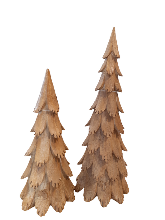 RAZ1641  Trees /Carved  Wood Look